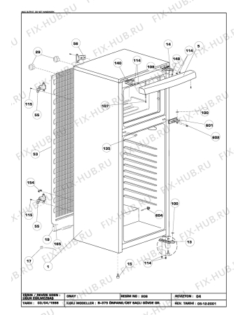 Схема №4 BEKO RCL 3750 HCA S (6079483982) с изображением Изоляция для холодильника Beko 4143080200